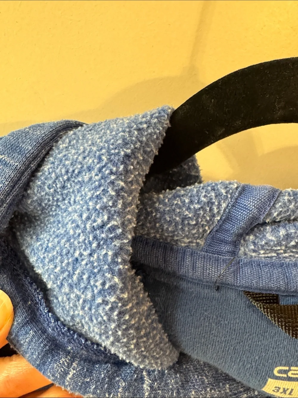 Carhartt Blue Heather Hooded Sweatshirt with Sleeve Logo Size 3XL Loose Fit - Picture 3 of 9